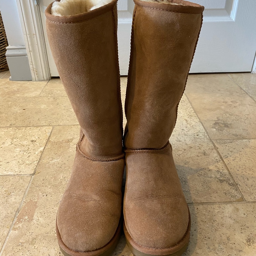 Tall chestnut ugg boots